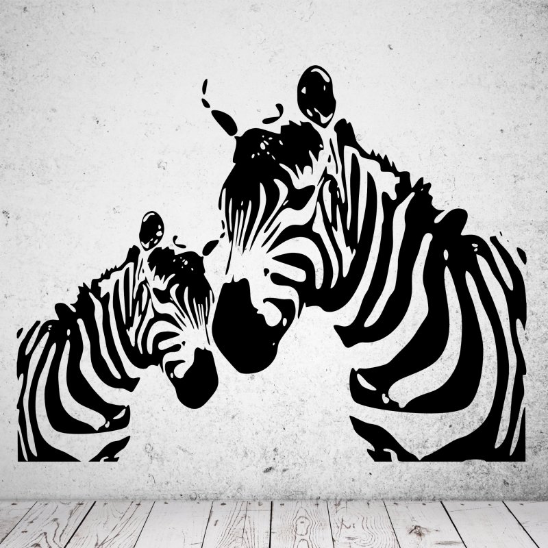 Preview: 46191 Zebra Duo Wandsticker